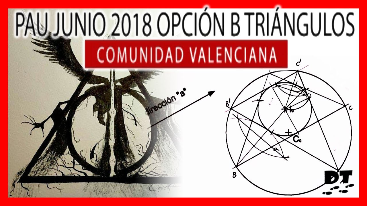 🔥 PAU JUNIO 2018 Valencia 2B 📐 Ejercicios de SELECTIVIDAD de TANGENCIAS dibujo técnico resueltos