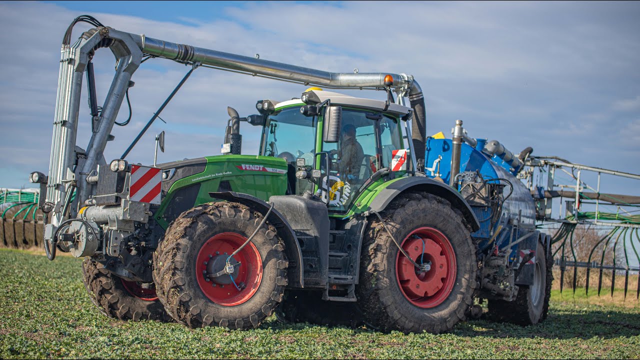 Schafmeister Agrarservice|Ausbringen von Gärresten|Agrometer Verschlauchung|Verveat 5x5|Fendt 936