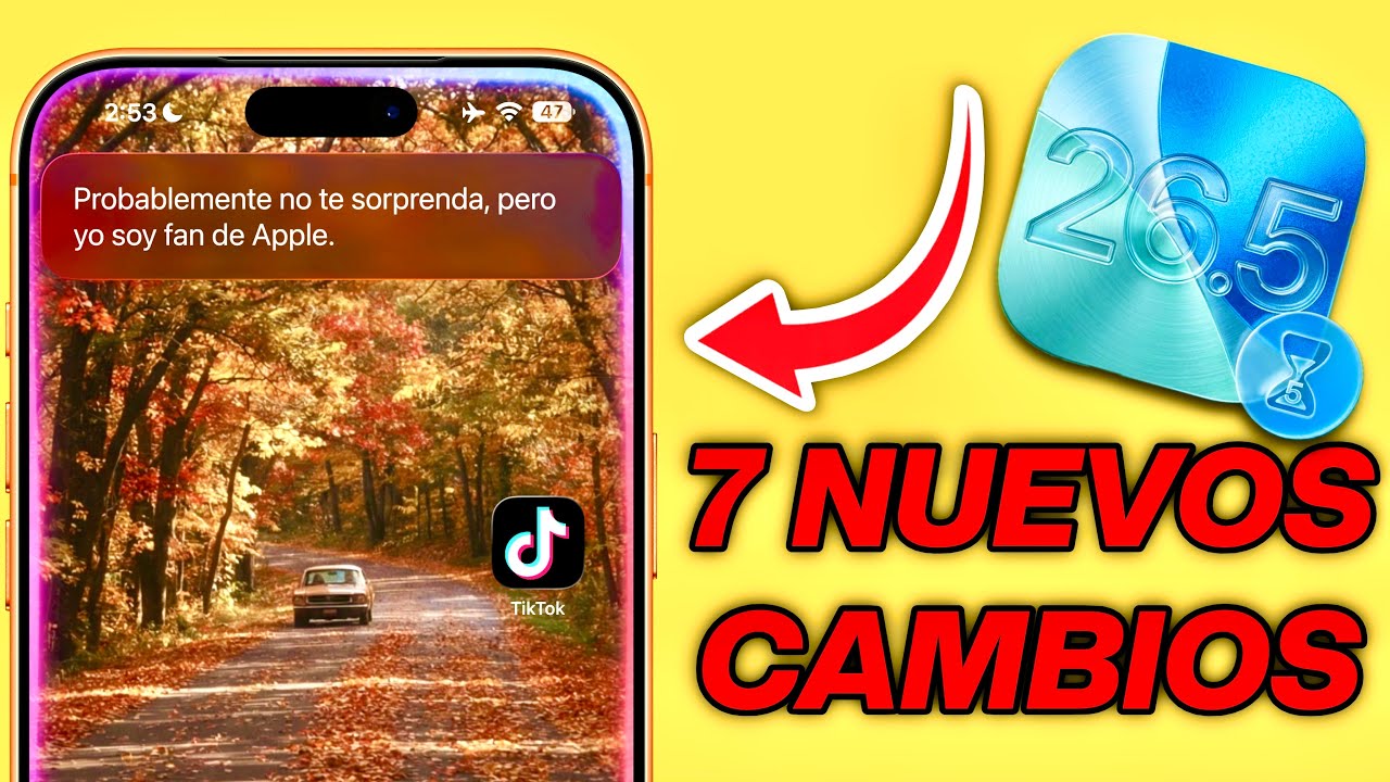 iOS 26.5 beta 1 SALI&Oacute;! 7 CAMBIOS