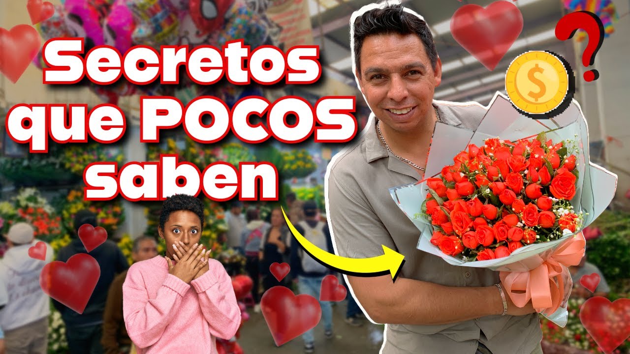 MERCADO DE JAMAICA, CDMX 🇲🇽 | Así se vive el 14 de febrero💘