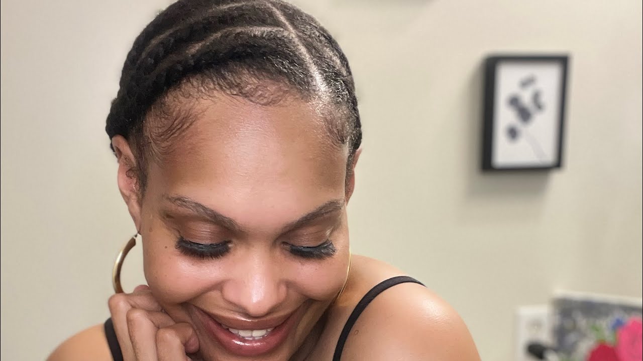 Check out this easy do it yourself #protectivehairstyle #cornrowhairstyle #flattwists
