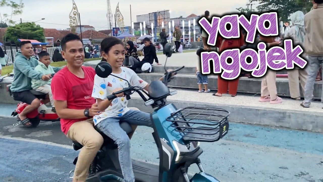 Yaya Jadi Ojol di Alun-Alun Singaparna !!