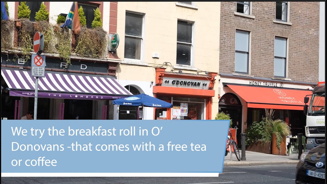 Best value breakfast roll in Dublin with free tea or coffee