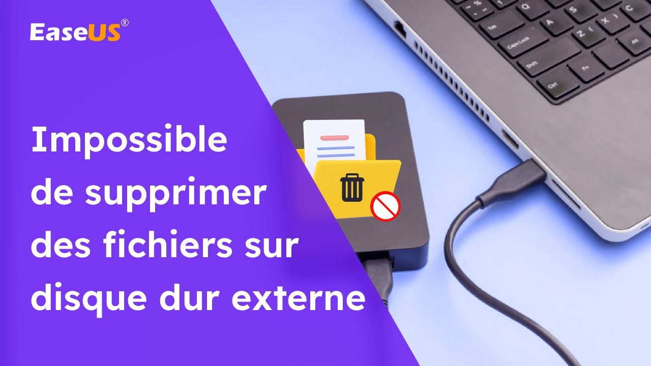 Impossible de supprimer un fichier d'un disque dur externe sur Mac