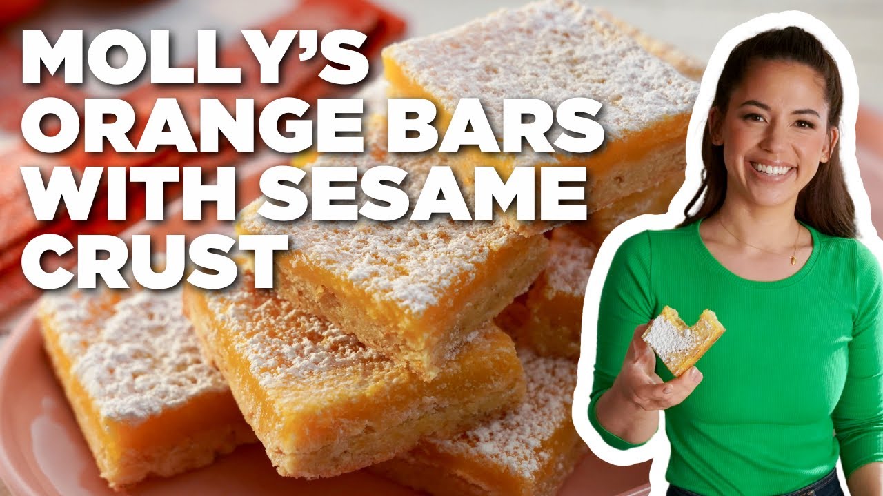 Molly Yeh's Orange Bars with Sesame Crust | Girl Meets Farm | Food Network