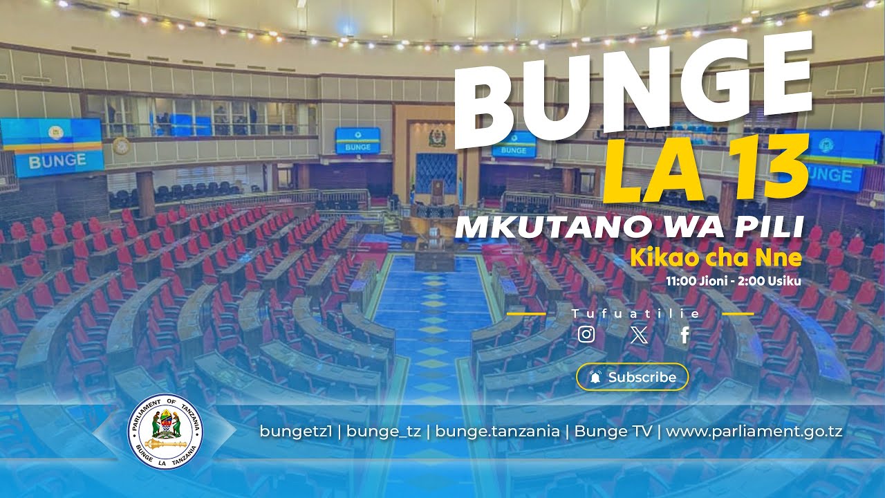 #BUNGELIVE. BUNGE LA KUMI NA TATU, MKUTANO WA PILI, KIKAO CHA  NNE, TAREHE 30 JANUARI, 2026