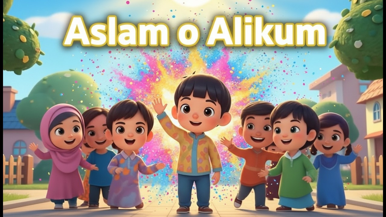 Learn to Say Aslam O Alikum | Fun Islamic Poem for Little Muslims