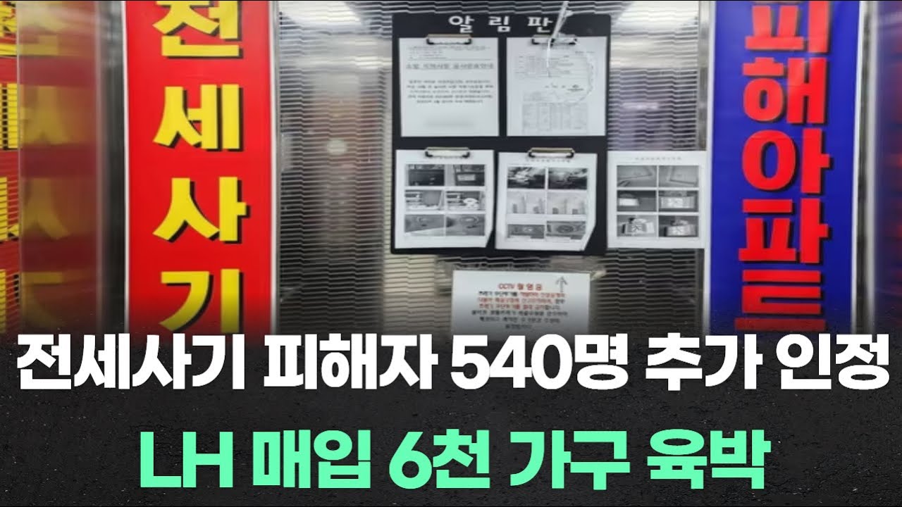 전세사기 피해자 540명 추가 인정…LH 매입 6천 가구 육박