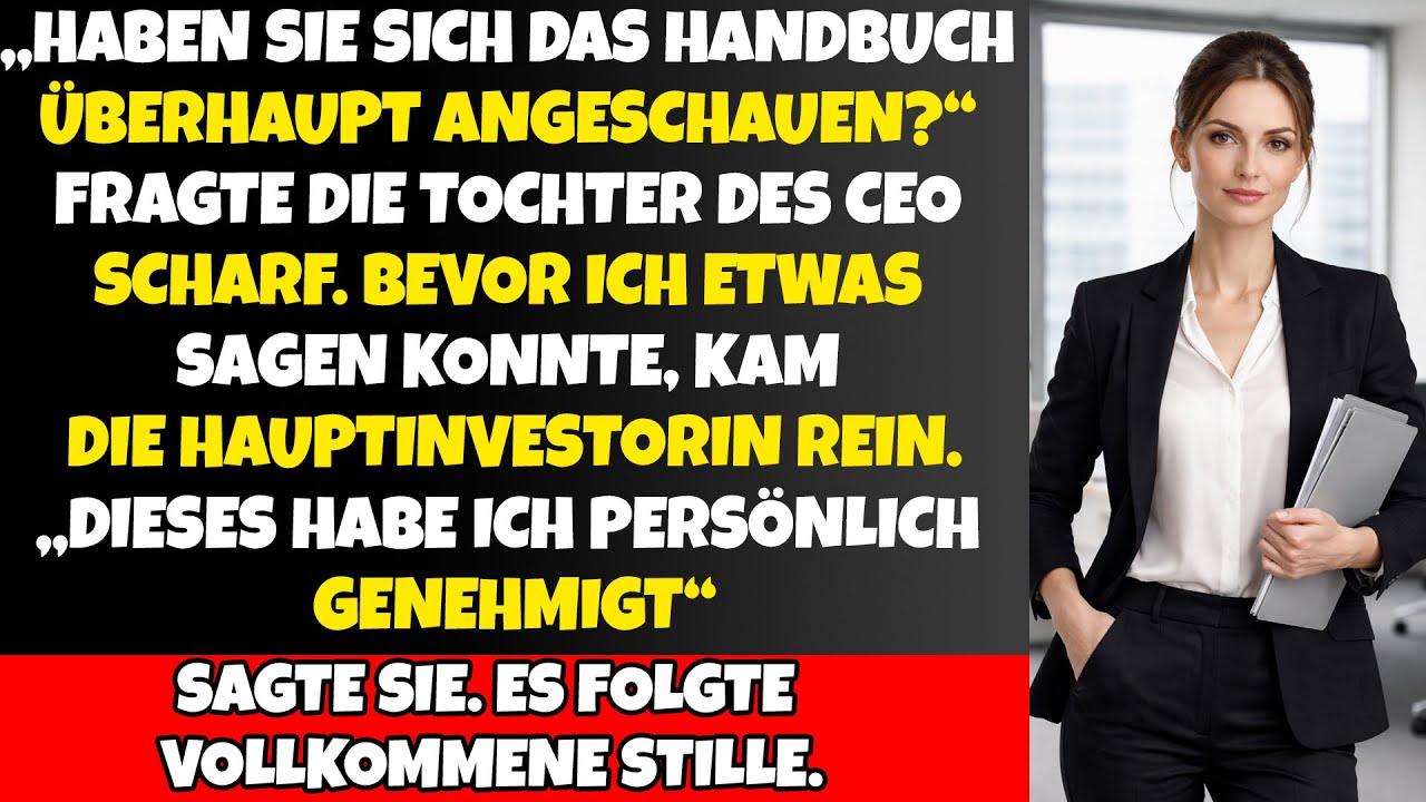 Als die Investorin sprach, verstummte sogar die Tochter des CEO