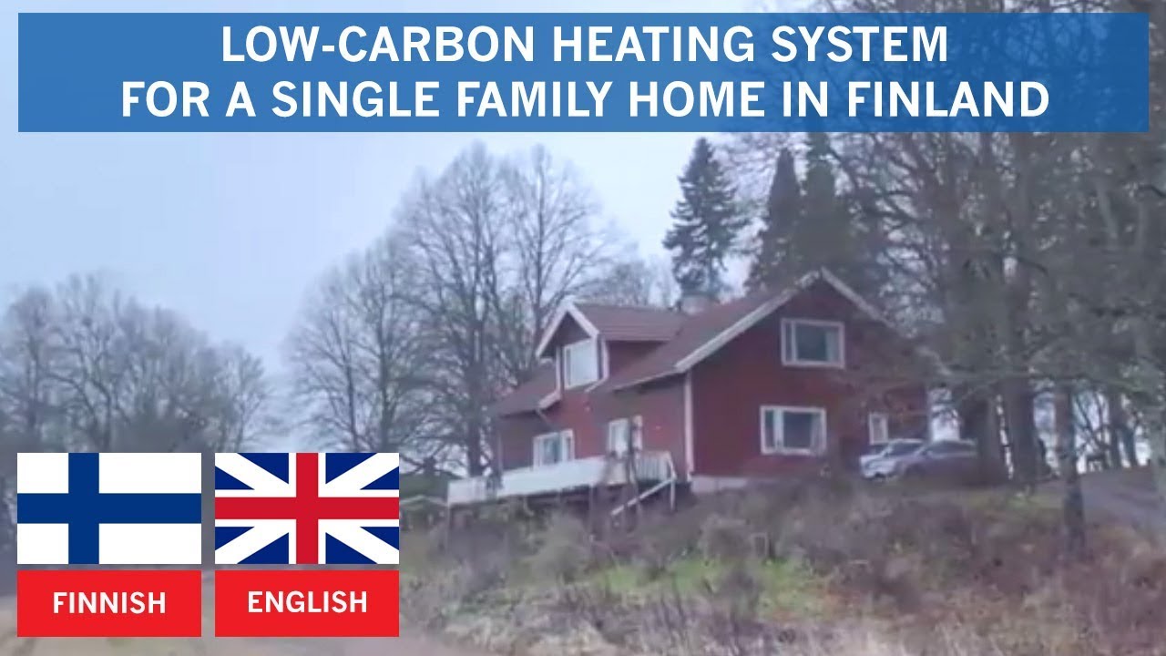 Low-carbon heating system for a single family home in Finland