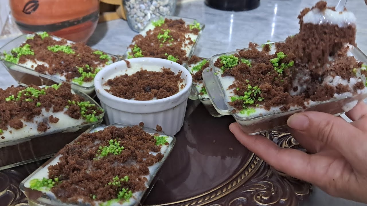 تحلية بالبيسكوي والمحلبي إقتصادية بزوج حبات بيض تجي بنينة وخفيفة اعتمدوها لرمضان المبارك 2026  🌛🌛 