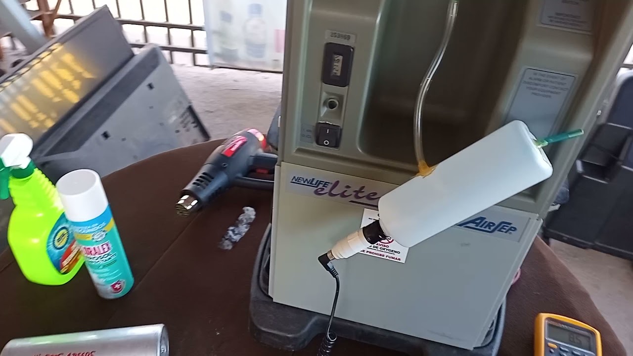 🎀AIRSEP New Life 5 LPM, VID 2 Reparado Acceso de Válvula pero Marca Alta Presión,🌲🦼🚭