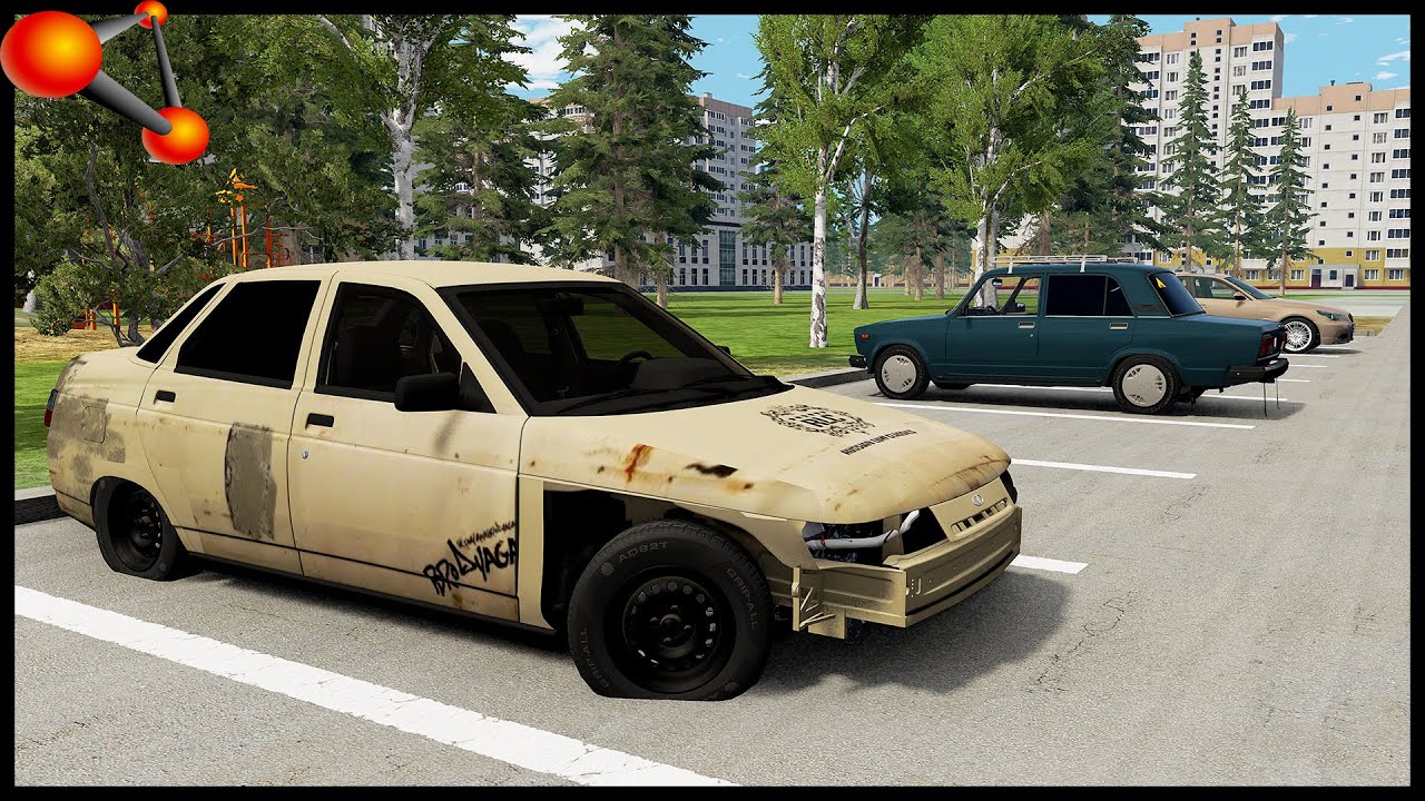 ЗАБРОШЕННАЯ ДЕСЯТКА ВО ДВОРЕ! Восстановим? - beamNg Drive