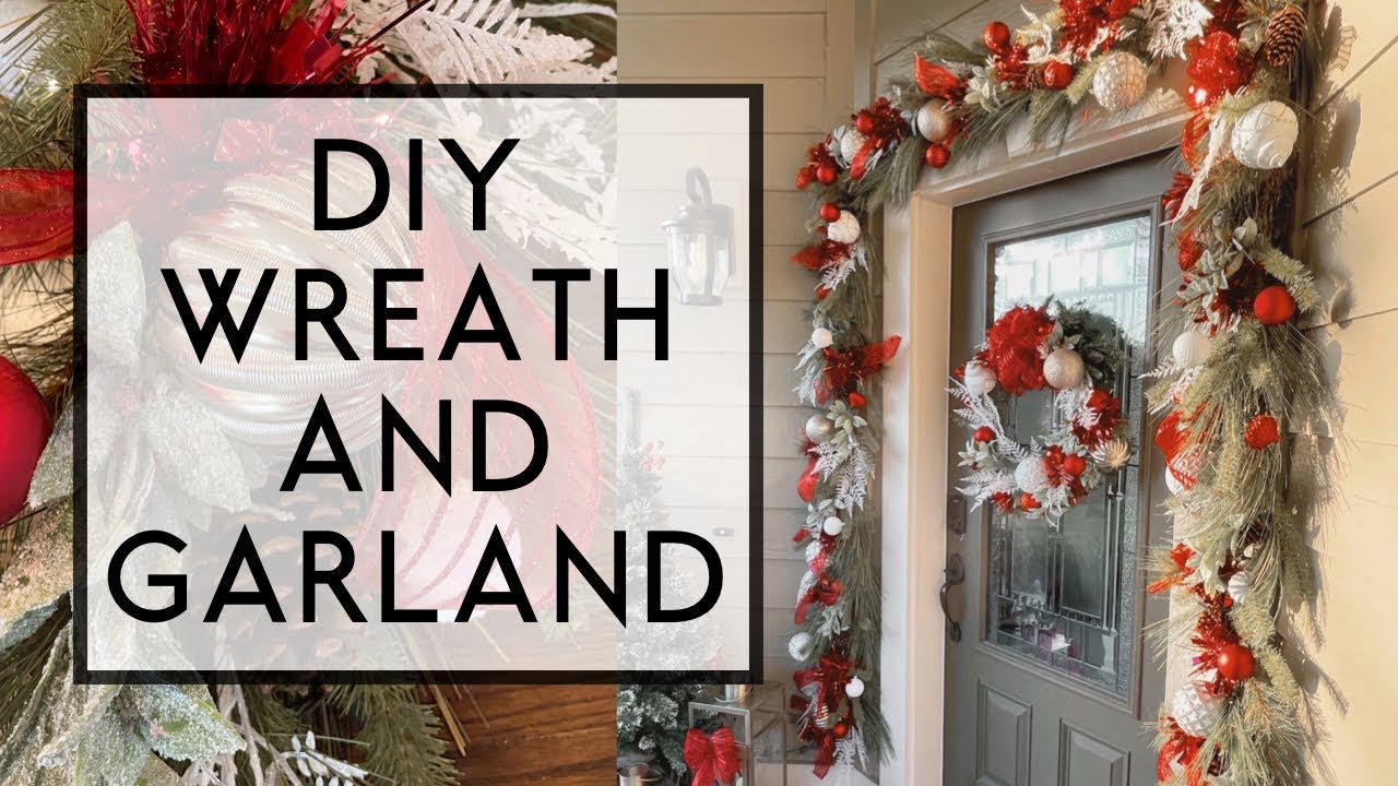 DIY Outdoor Wreath and Garland Set