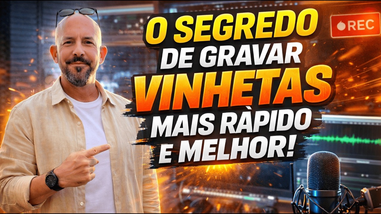 O SEGREDO DE GRAVAR VINHETAS -  Mais rápido e melhor
