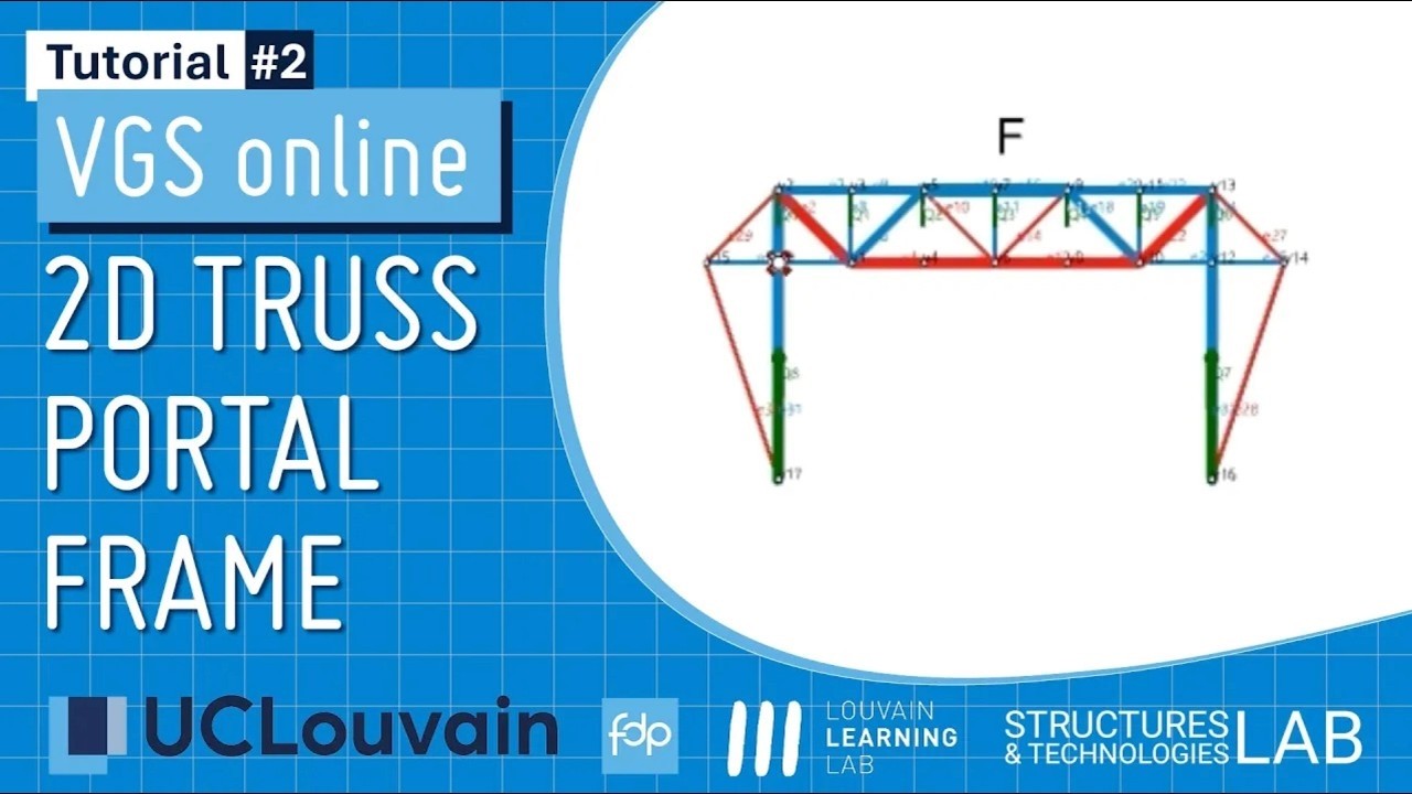 VGS tutorial #2 - 2D Truss: Portal frame