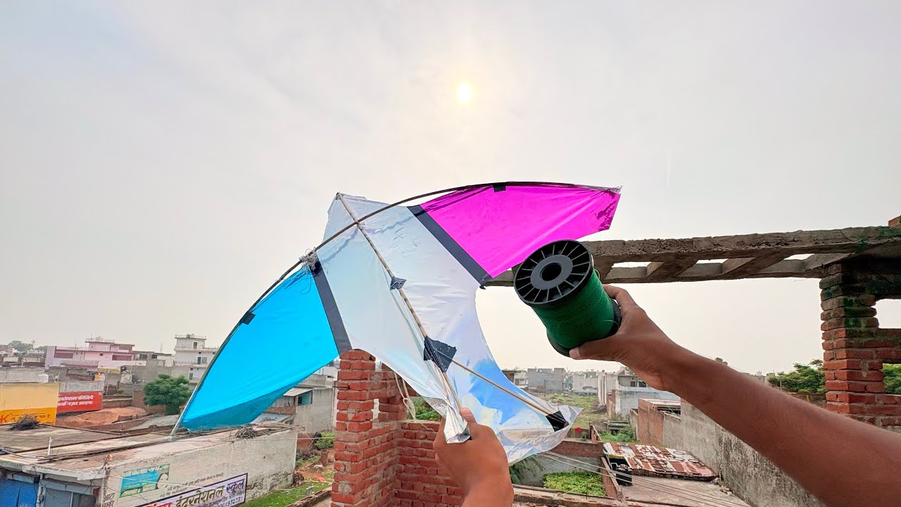 Aaj to Aro plan patang 🪁loot li 😱chatt par itni saari patang 🪁kite looting 🥰!!#kite #youtube