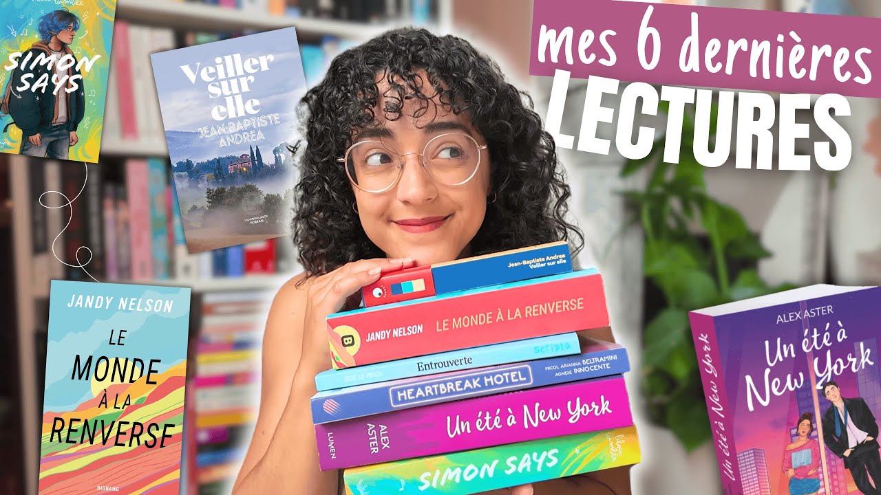 Mes 6 derniers ROMANS lus 📖☀️ amour, famille, art, cœurs brisés et cœurs réparés