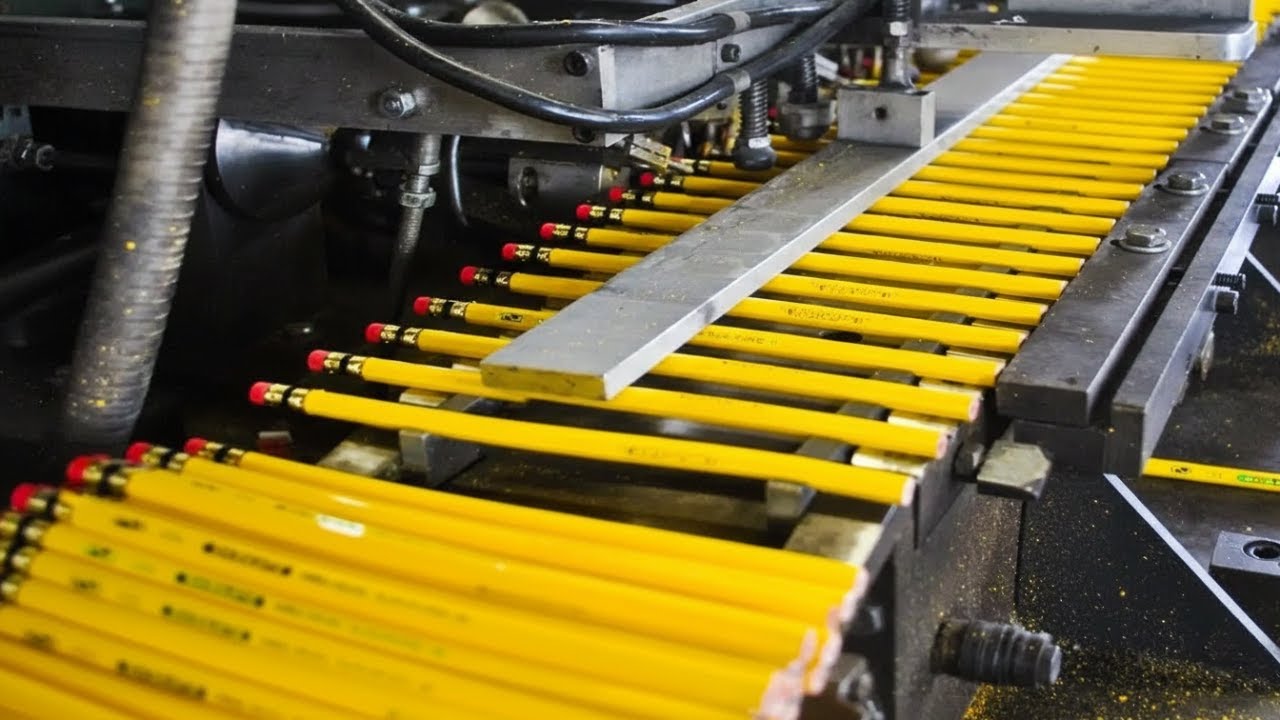 How Wooden Pencils Are Made in Factories