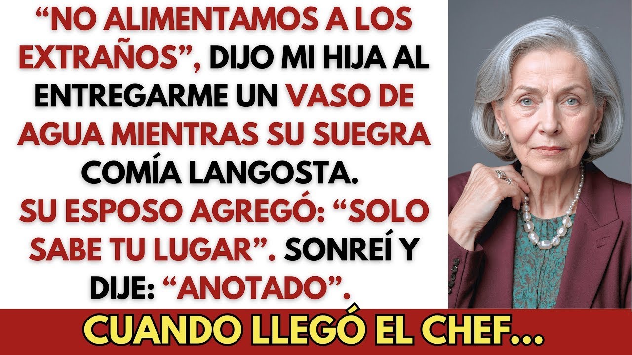 Mi Hija Dijo “No Alimentamos A Los Extraños” Mientras Me Daba Agua Y Su Suegra Comía Lang