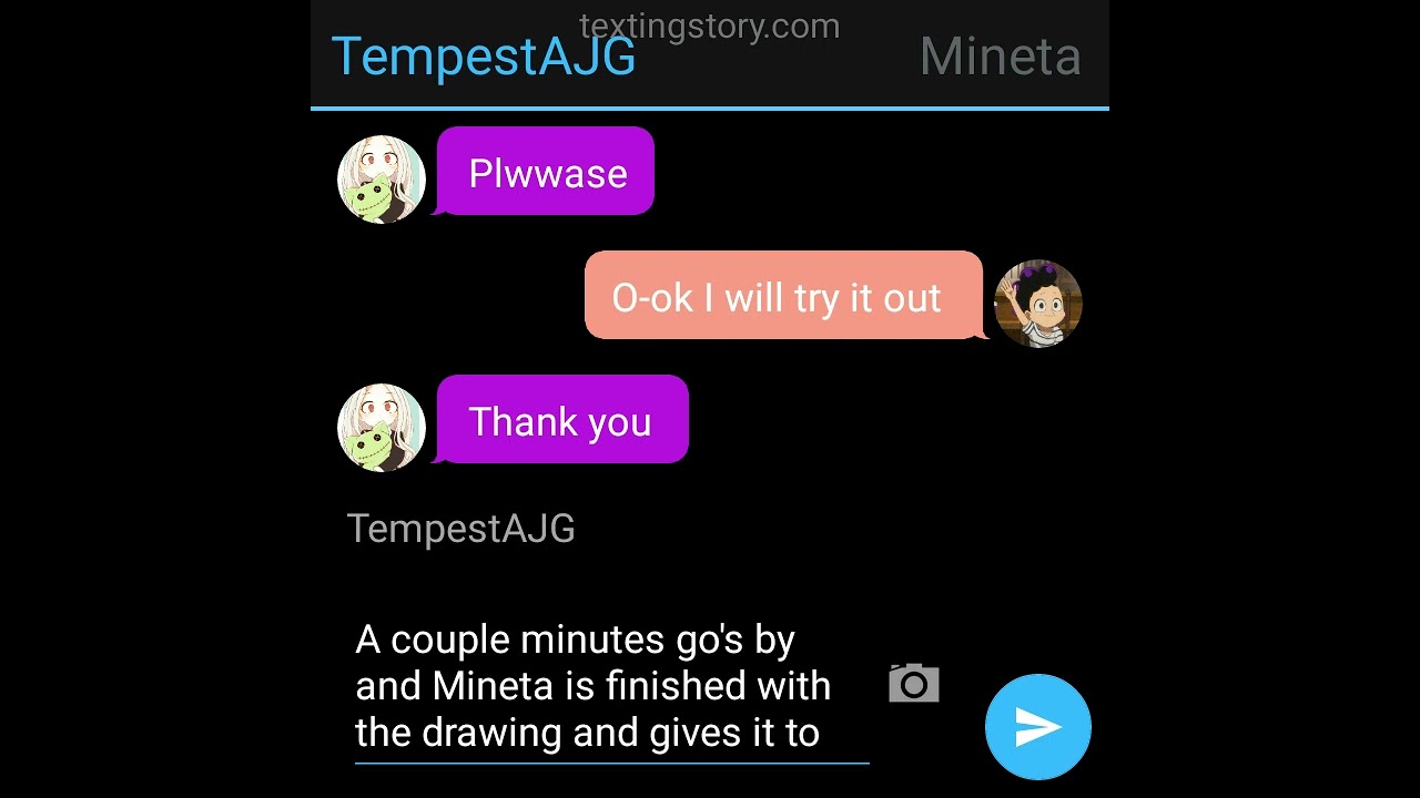 Mineta's secret life angst text story