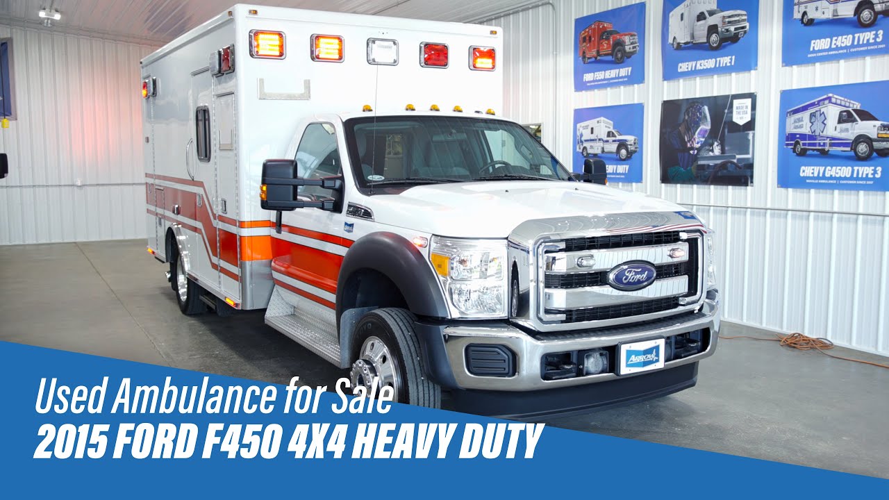 2015 Ford F450 4x4 Heavy Duty 6.7L Arrow Ambulance (Truck 