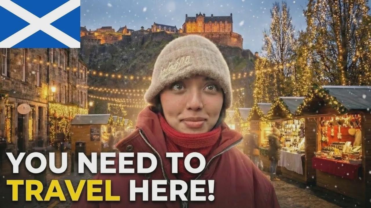 Hiver à Édimbourg : cafés cosy, châteaux majestueux et marchés de Noël féériques
