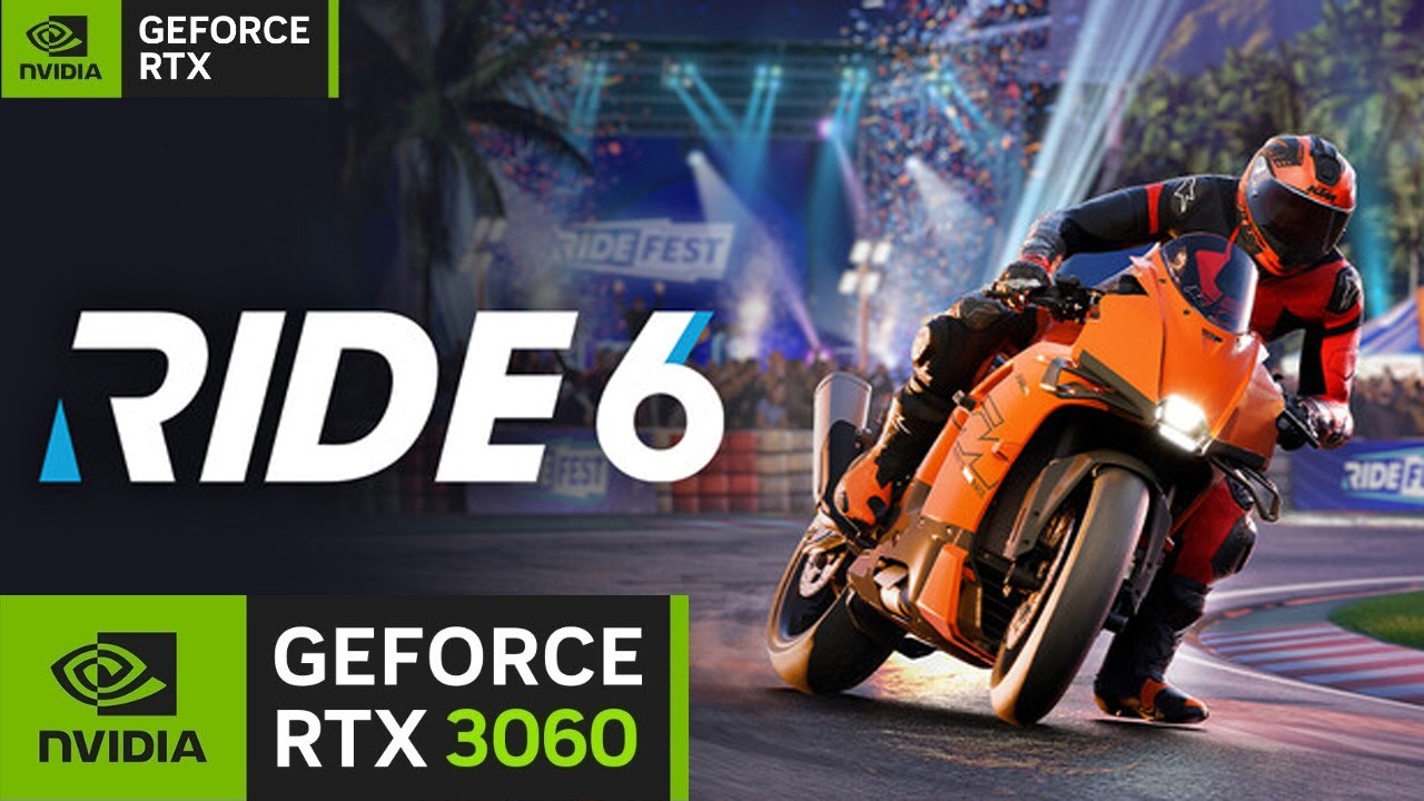 Ride 6 RTX 3060 Ultra Settings FPS Test | 1080p vs 1440p Benchmark