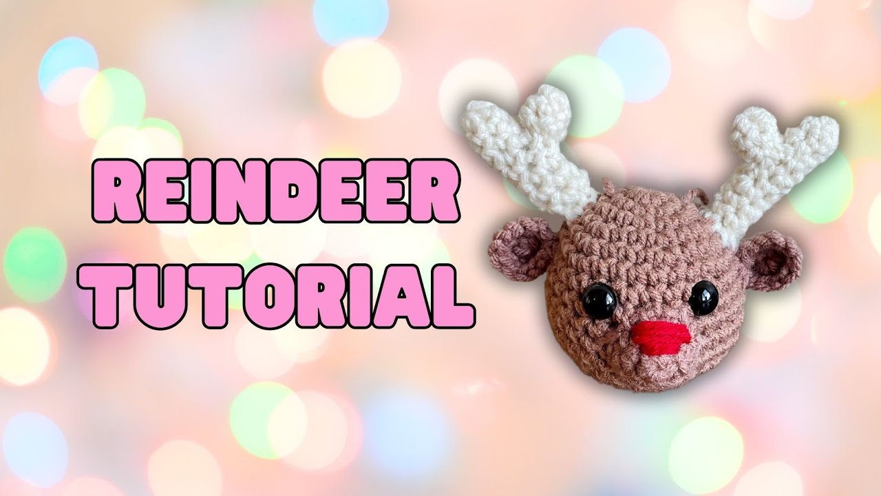 Learn Crochet: Reindeer Holiday Ornament