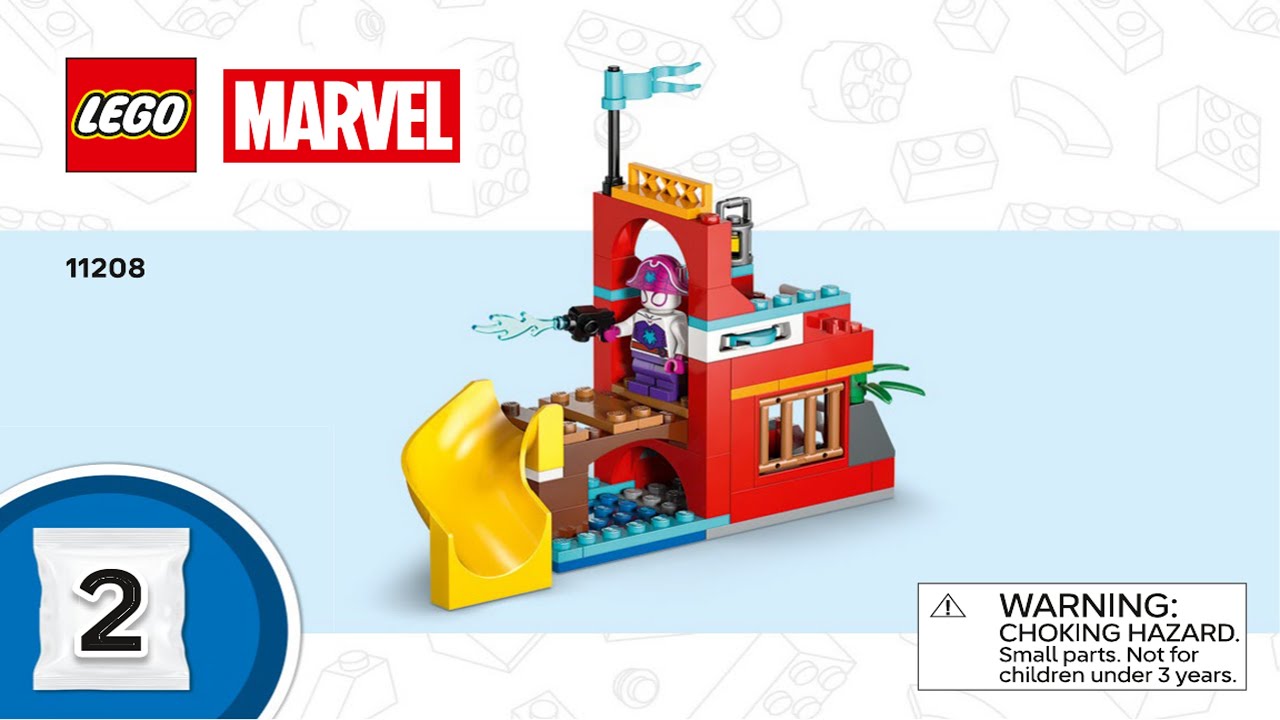 LEGO Instructions - Marvel Super Heroes - 11208 - Team Spidey Pirate Ship (Book 2)