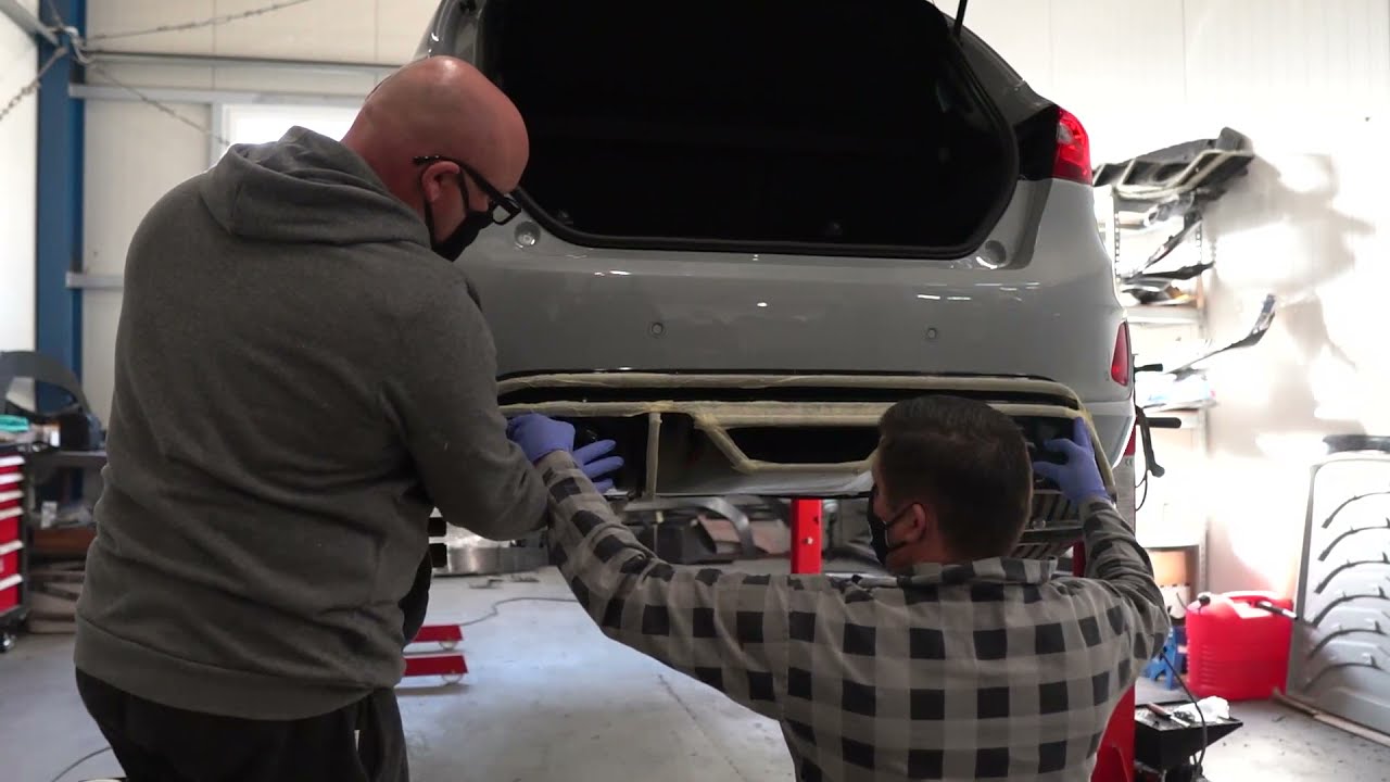 Maxton Design x Milltek Sport rear valance assembly #Maxtonized
