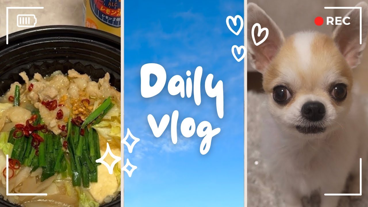 #1【Vlog】美容室に行く｜犬のいる暮らし｜社会人｜休日｜日常