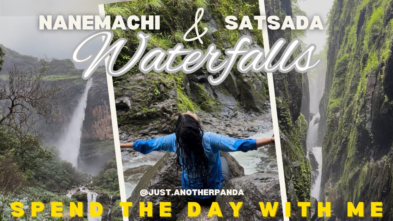 Nanemachi Waterfalls | Satsada Waterfalls | Secret Heaven of Maharashtra 😍| Trekking #Vlog #Monsoon