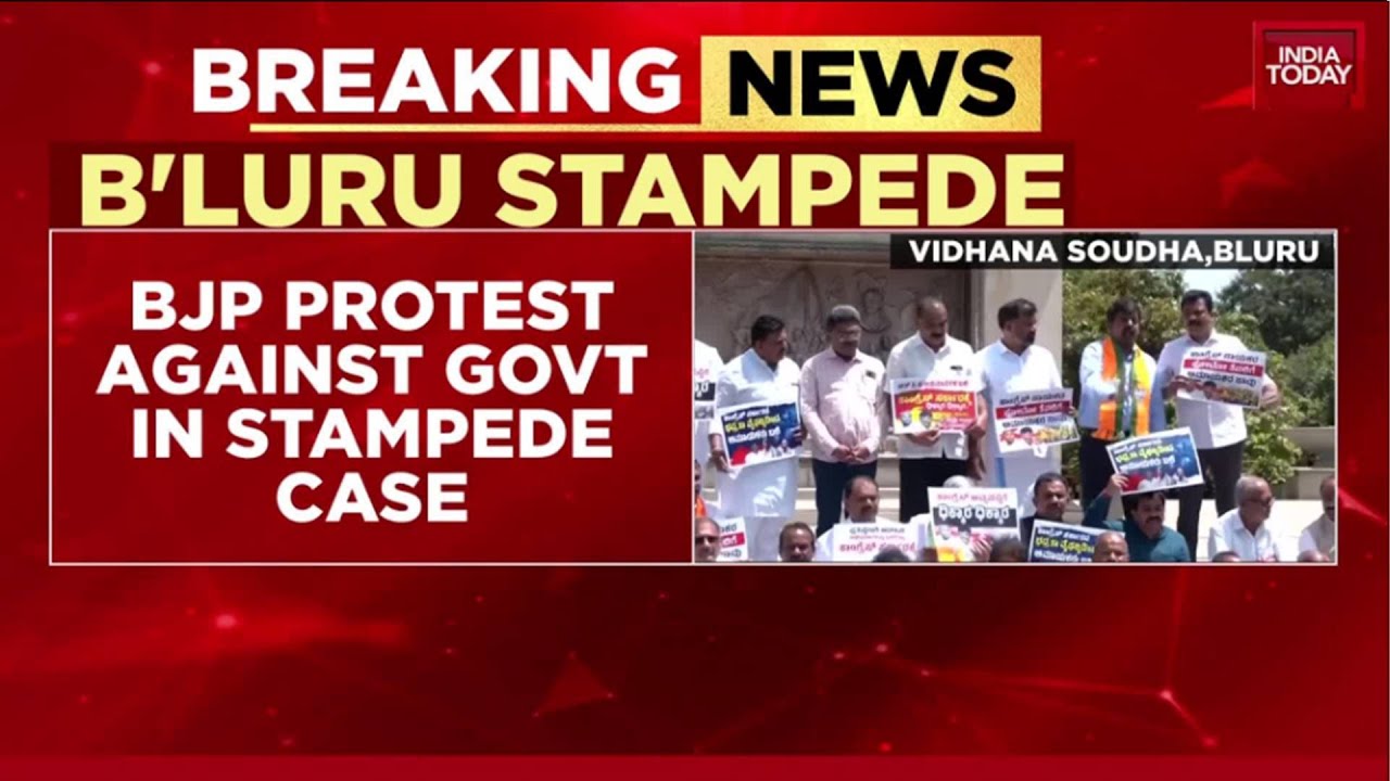 BJP Protests In Bengaluru Over Stadium Stampede Tragedy, Demands Justice | India Today