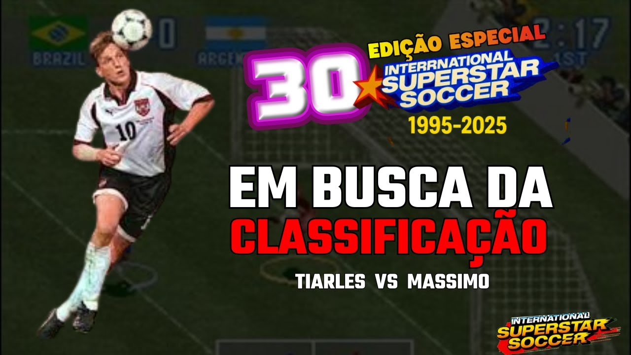🏆Vale a classificação do Torneio de 30 anos do  ISS🔥: Tiarles P1 Vs Massimo P2