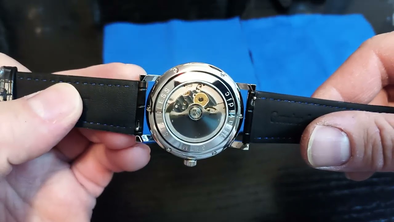 SUGESS ELEGANT DRESS ARABICS SILVER DIAL BLUE HANDS MIYOTA 9015 AUTOMATIC WATCH UNBOXING