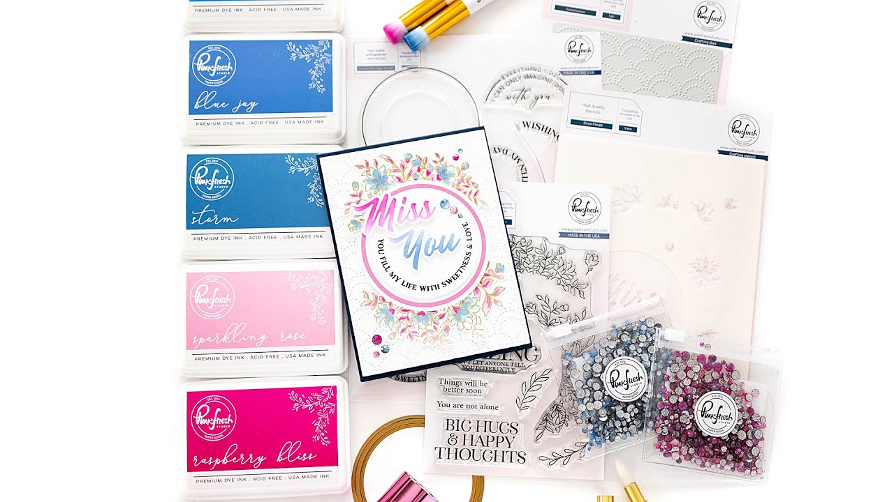 Live with Lea: Around the Shape: Circle and Circle Florals card