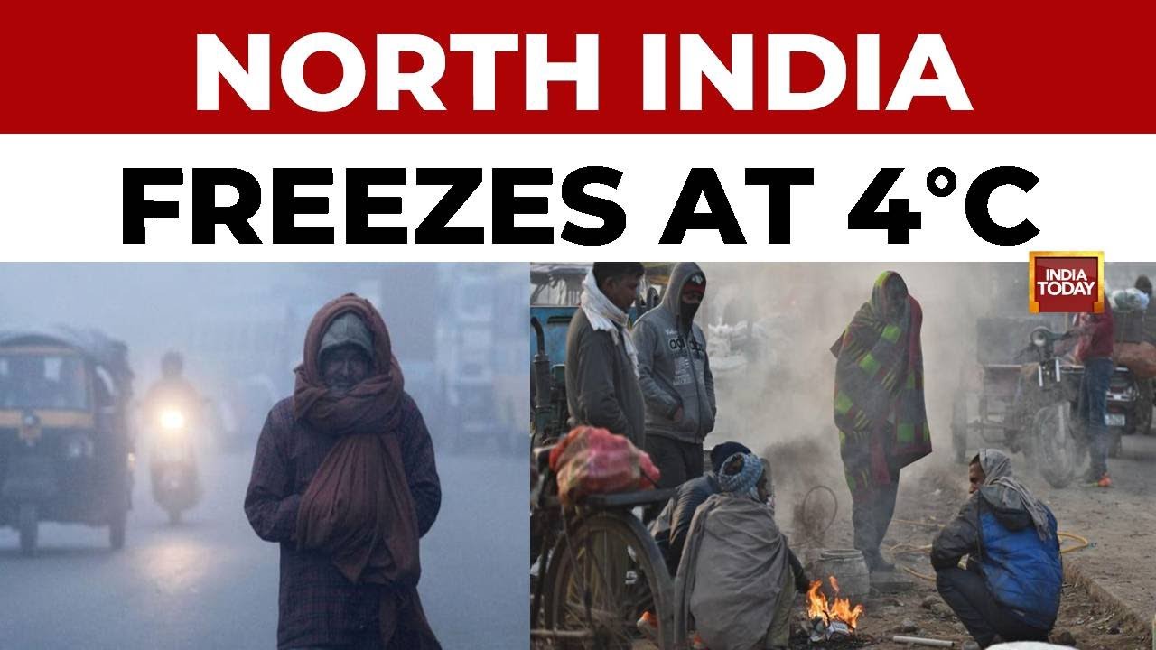 Cold Wave Intensifies in North India as Temperatures Dip to 4 Degrees in Plains | India Today News