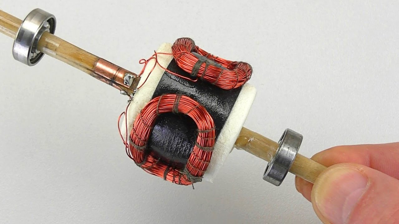 Simple MOTOR without Magnets and without a Core