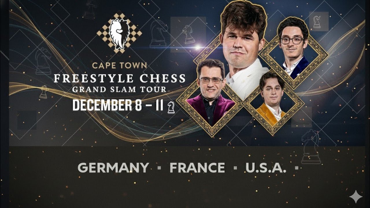 LIVE NOW! 🔴 | Cape Town Freestyle Chess Grand Slam Tour-Day 1 Matches|Magnus Carlsen, Caruana & More