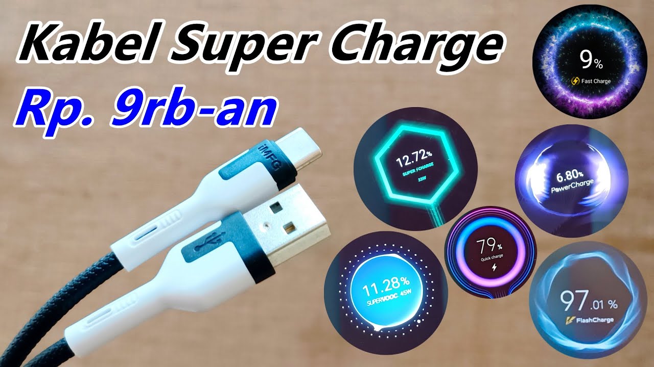 9rb-an Terbaik! Flash Charge, SuperVOOC, SuperCharger, PowerCharge: iMFG i-S1C Kabel Fast Charger 3A