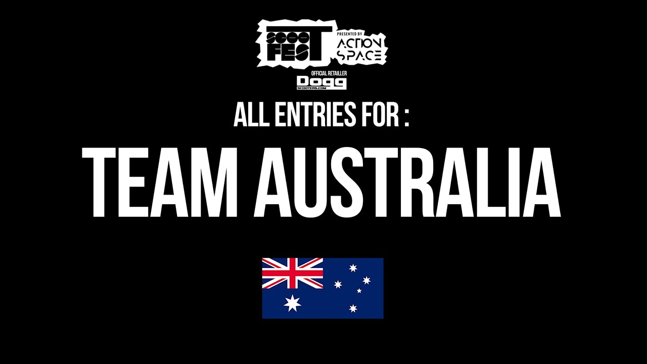 Scootfest 2020 - Team Australia entries