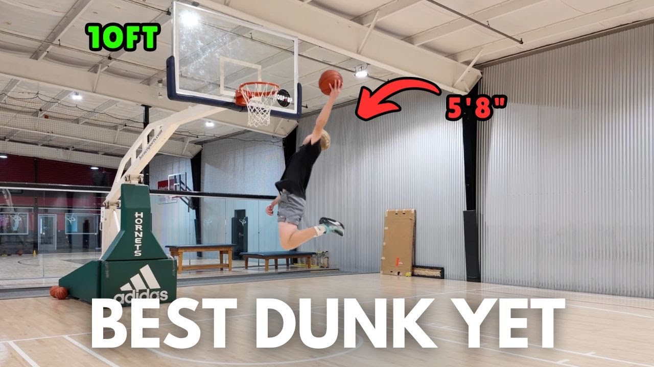 My BEST Dunk Yet! - 10ft Dunk Session at 5'8