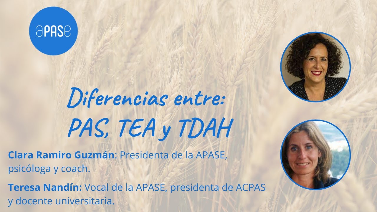 Diferencias entre PAS, TEA y TDAH
