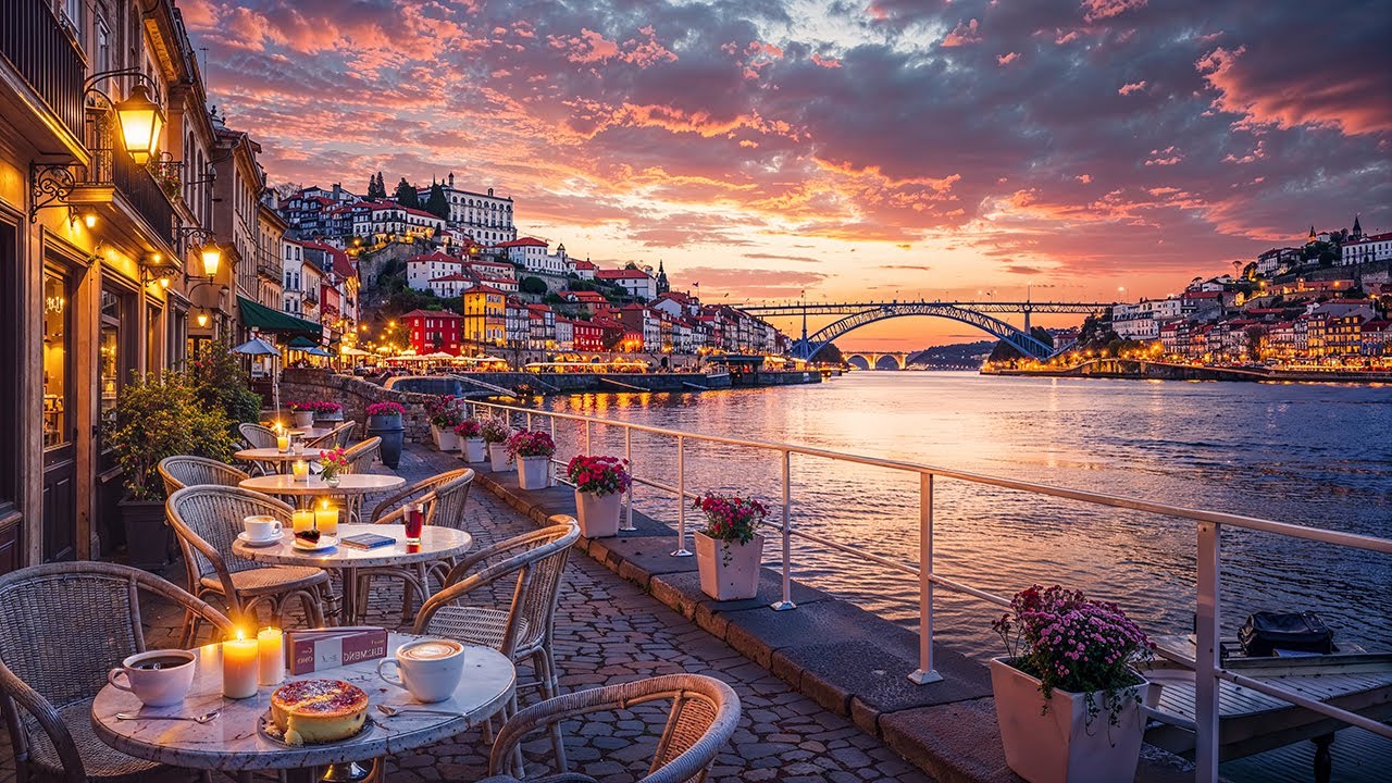 Portugal Sunset Caf&eacute; Jazz with Douro River &ndash; Elegant Jazz Music for Work, Reading & Peaceful Focus