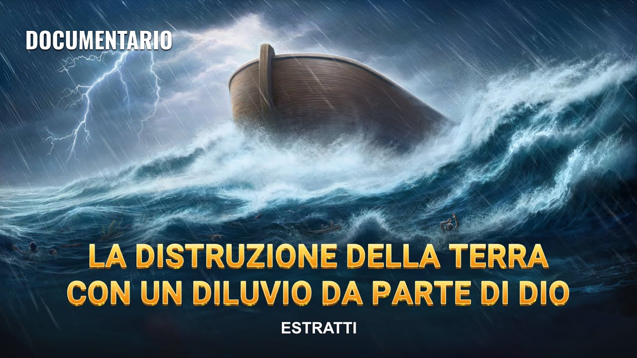 La distruzione della terra con un diluvio da parte di Dio