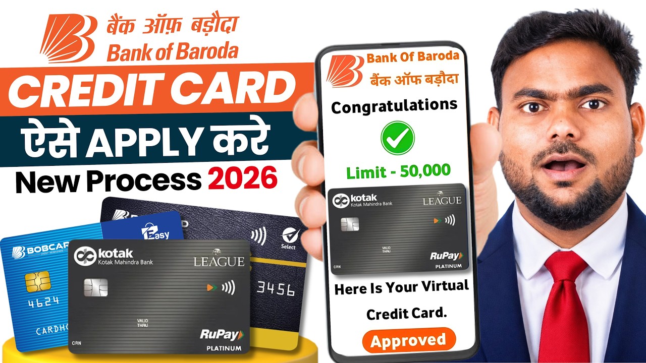 BOB Credit Card Online Apply 2026 | Bank Of Baroda Credit Card | Bank Of Baroda Credit Card Apply