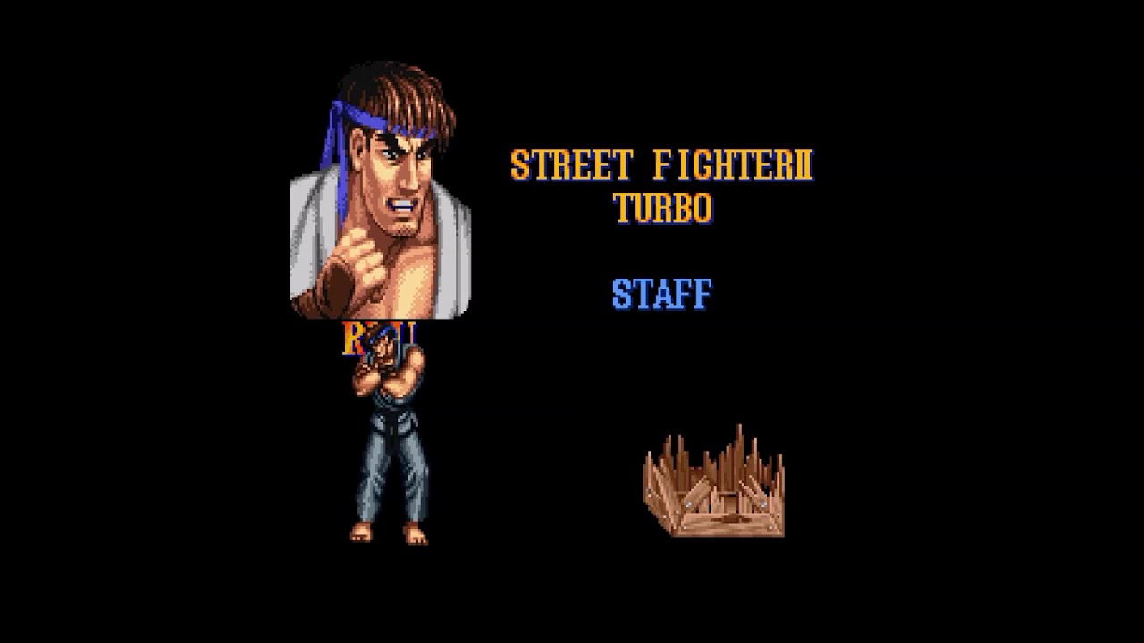 Street Fighter 2 SNES End Credits Arcade (CPS-1) Pitch w/ Character Voices