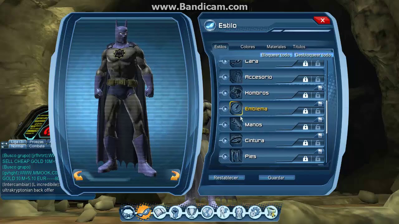 Dcuo|Classic Batman Style|Batman Clasico
