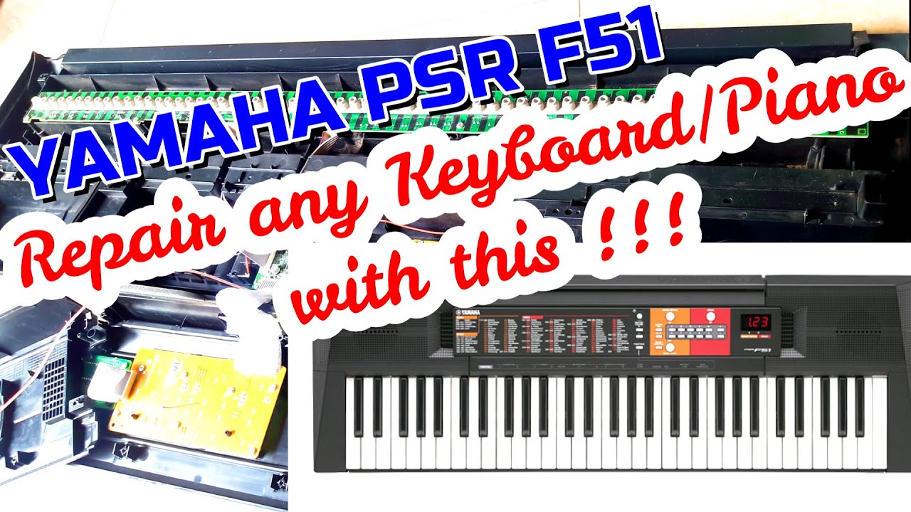 How to FIX a Dead KEY in ANY KEYBOARD/ PIANO | Yamaha Keyboard Repair | PSR F 51 | Key Restoration